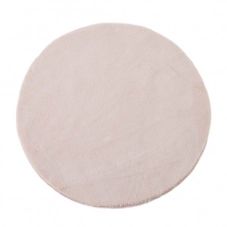 TAPIS RENE ROND ROSE 80CM