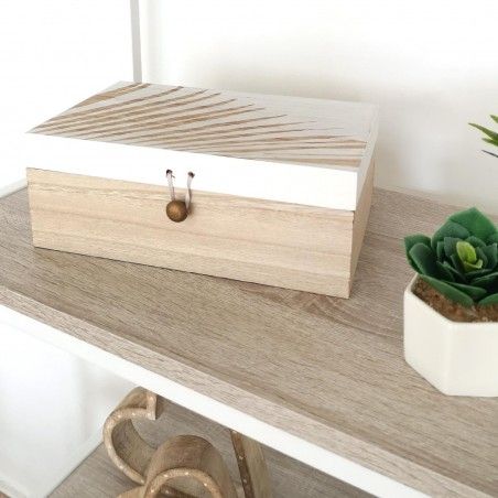 COFFRET ABILA EN BOIS BLANC