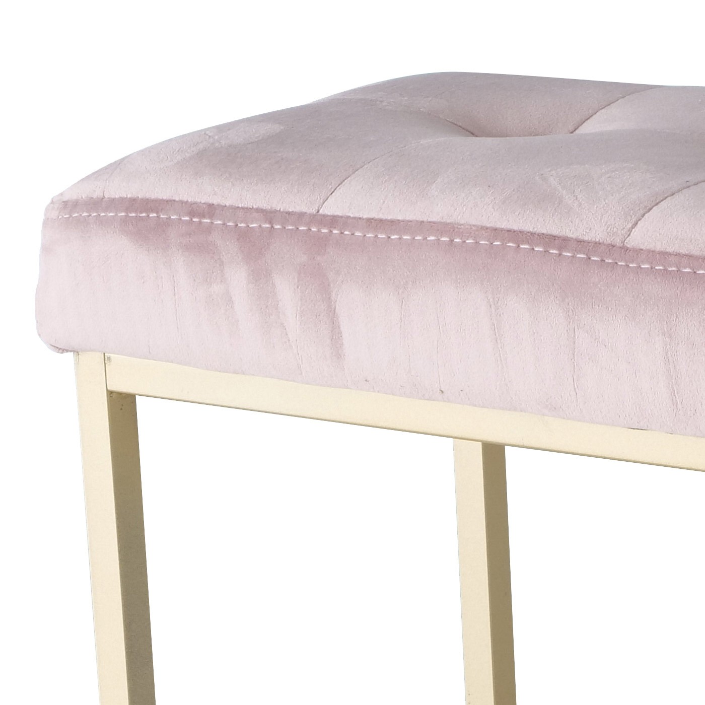 BANC EN VELOURS ROSE NOVARA...