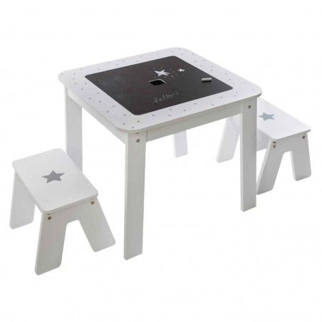 ENSEMBLE TABLE ET TABOURET NIGERIA OR