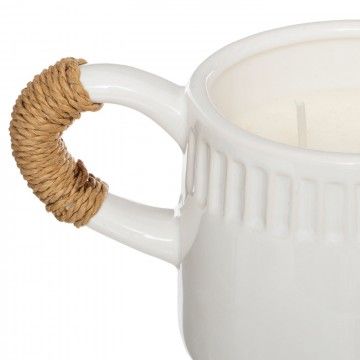 BOUGIE PARFUMÉE BORISA TASSE BLANCHE