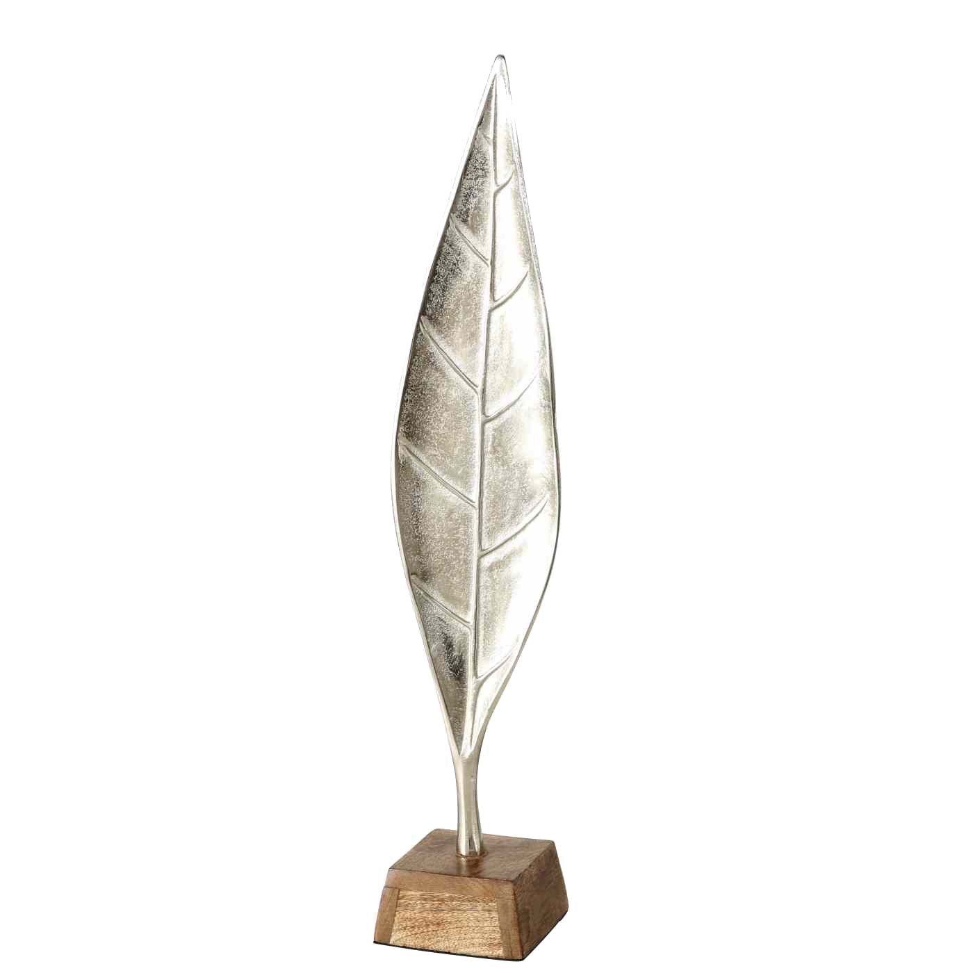 STATUETTE FEUILLE MAYERLI ALU