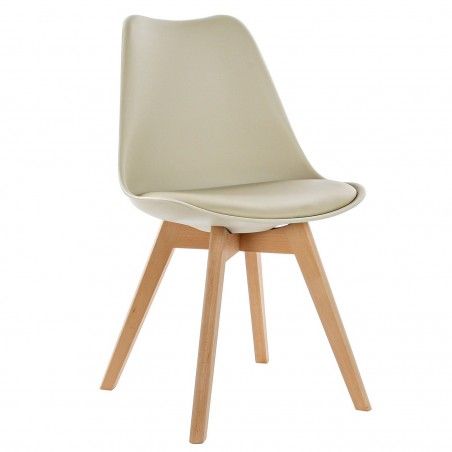 CHAISE LARIÉ EN BOIS BEIGE