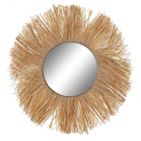 BELINA MIROIR FIBRE NATURELLE 51CM