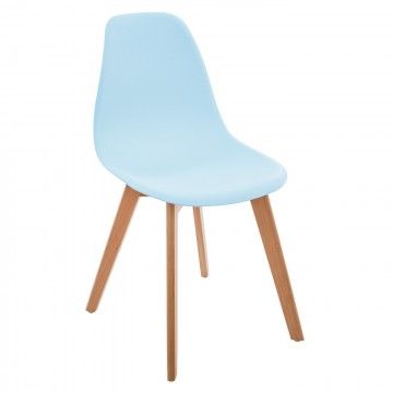 CHAISE ZEPA EN BOIS BLEU