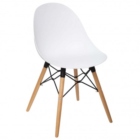 CHAISE CURVELO BLANC BOIS