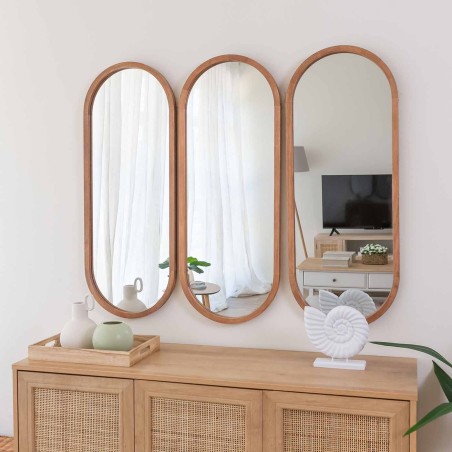 MIROIR BRADLEY BOIS 90CM