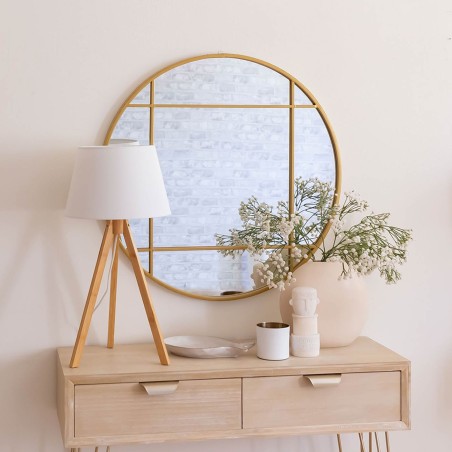 MIROIR ROND DOMENICO OR 70CM