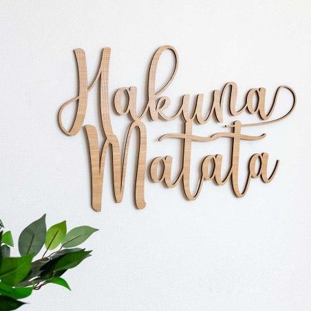 PANNEAU HAKUNA MATATA BOIS