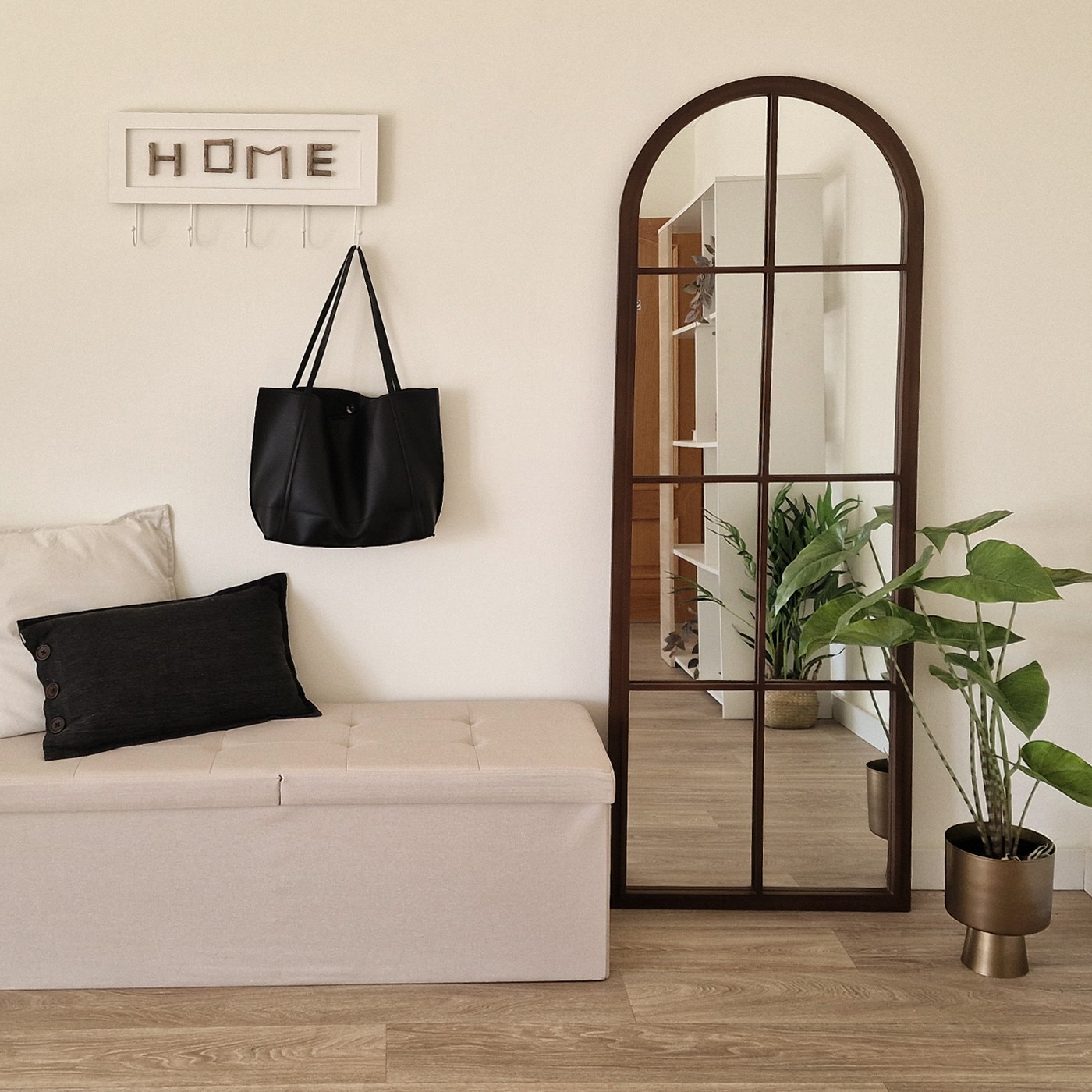 BANC BEIGE ESCALANTE 110CM