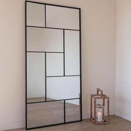 MIROIR AURORE NOIR 180CM