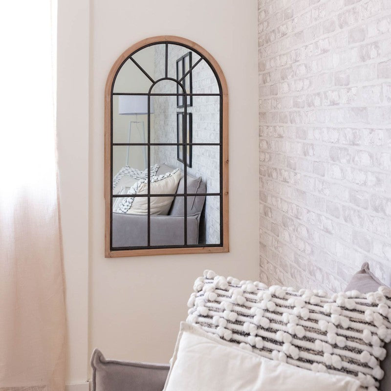 MIROIR FENÊTRE SOPHIE BOIS 106CM